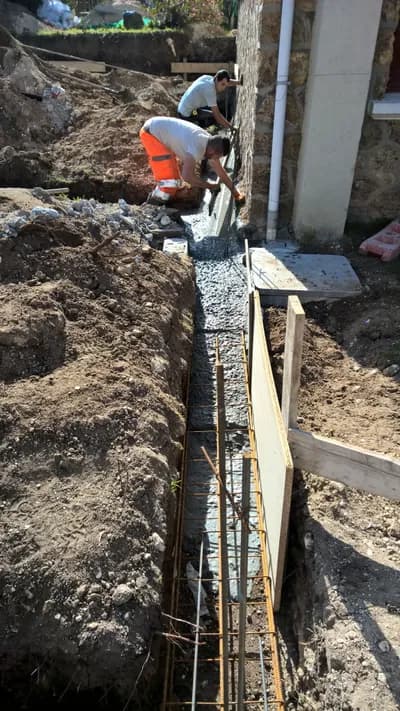 Betonnage de la dalle