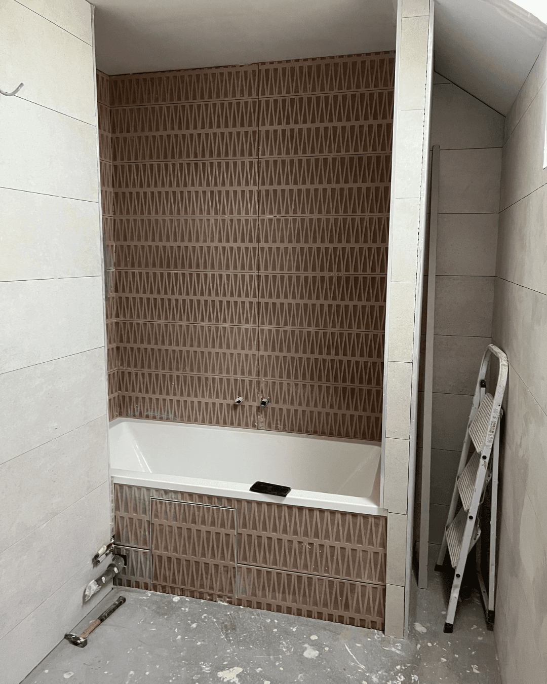 Rénovation en cours de la salle de bain