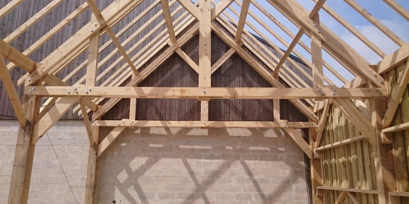 Construction d'une charpente maison